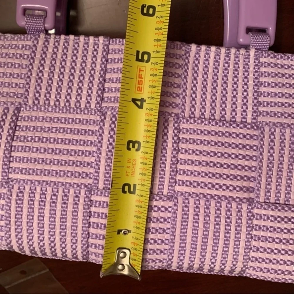 lavender bag Vintage 1960’s M. & G. Bernini basket weave Made in Italy